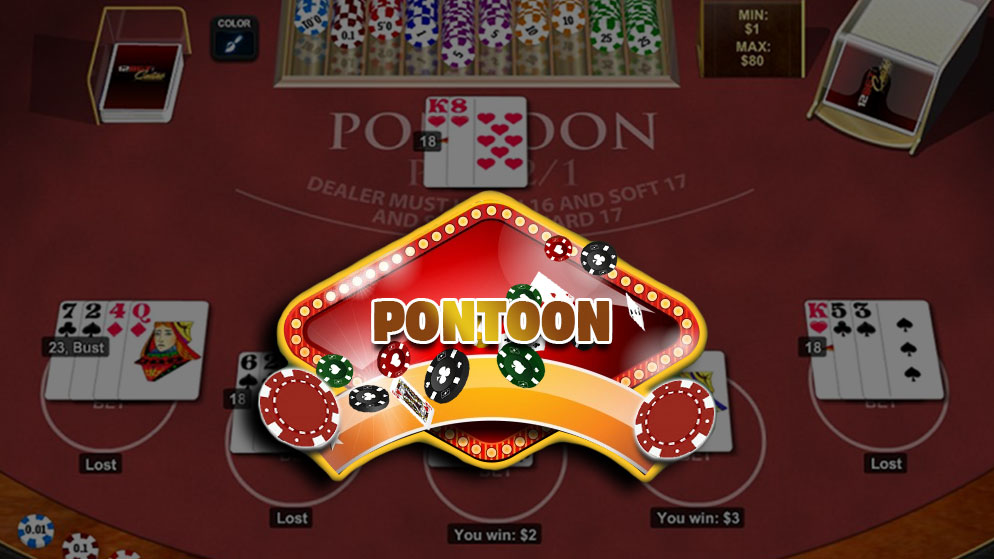 Pontoon card games