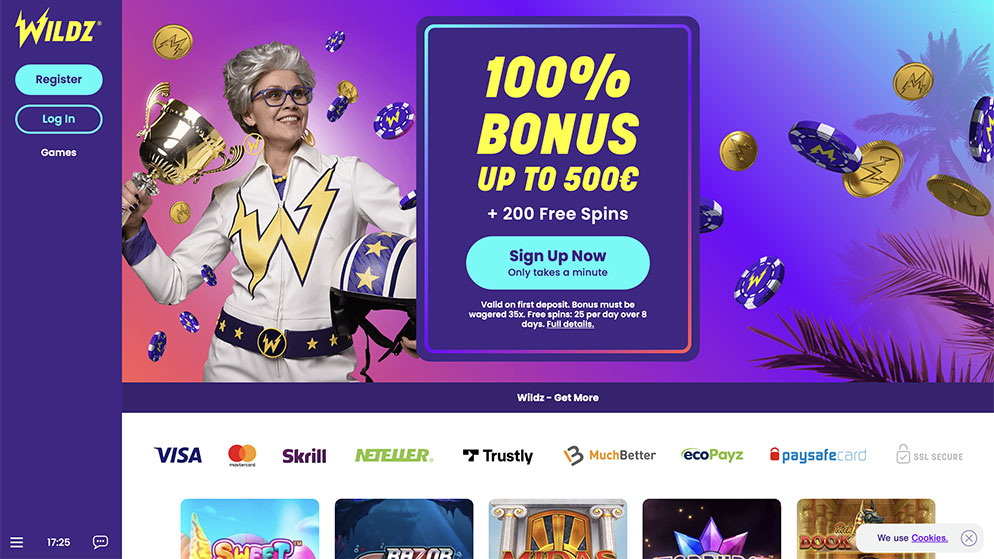 Rizk Casino’s website